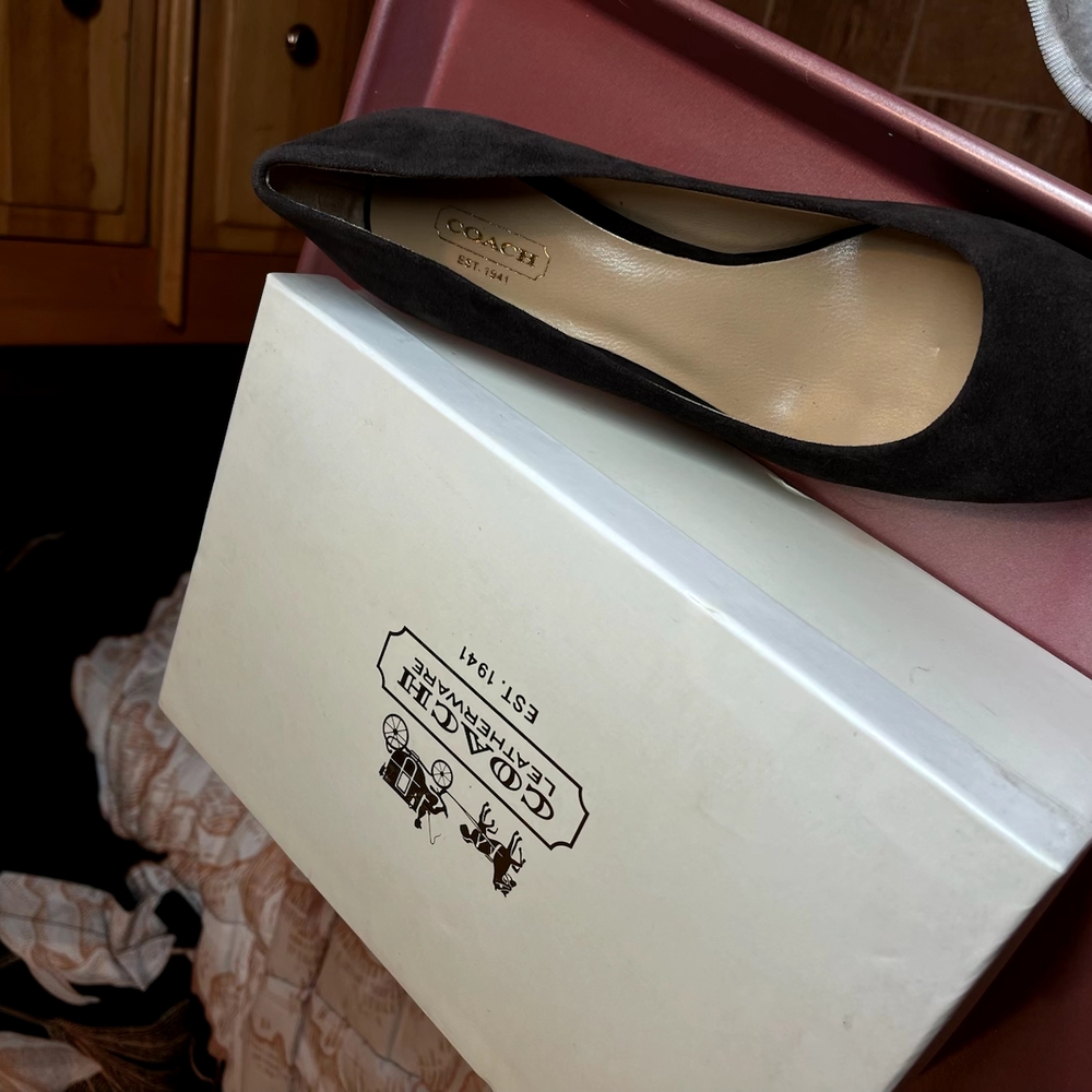 Coach Women's Black Suede Pumps